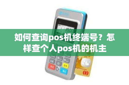 如何查询pos机终端号？怎样查个人pos机的机主