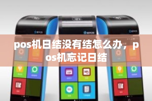pos机日结没有结怎么办，pos机忘记日结