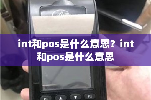 int和pos是什么意思？int和pos是什么意思