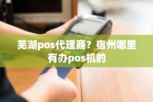 芜湖pos代理商？宿州哪里有办pos机的
