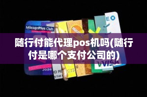 随行付能代理pos机吗(随行付是哪个支付公司的)