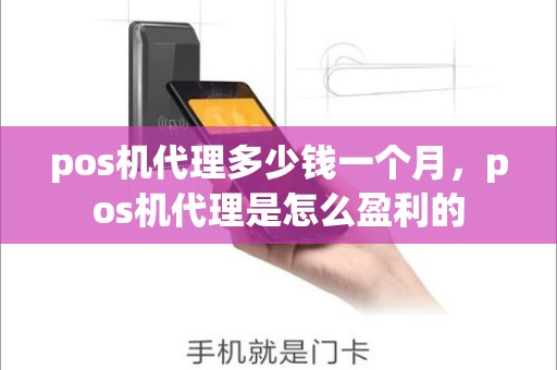 pos机代理多少钱一个月，pos机代理是怎么盈利的