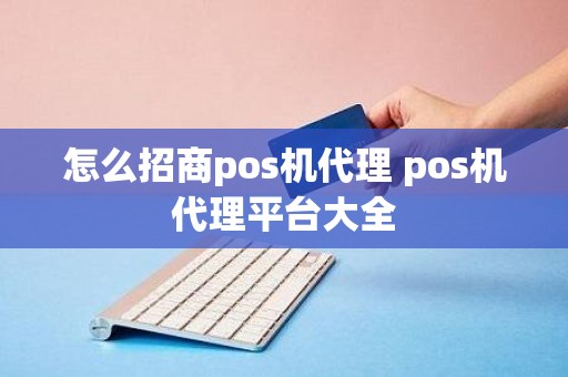 怎么招商pos机代理 pos机代理平台大全