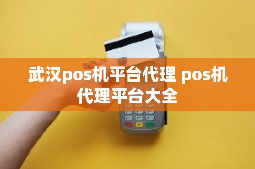 武汉pos机平台代理 pos机代理平台大全