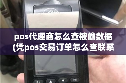 pos代理商怎么查被偷数据(凭pos交易订单怎么查联系人)