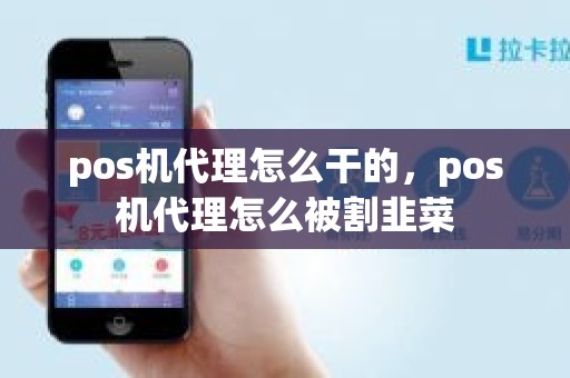 pos机代理怎么干的，pos机代理怎么被割韭菜