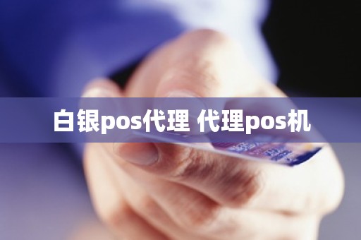 白银pos代理 代理pos机