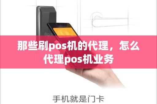 那些刷pos机的代理，怎么代理pos机业务