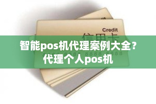 智能pos机代理案例大全？代理个人pos机
