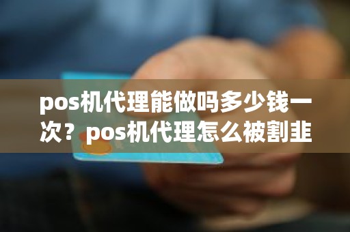 pos机代理能做吗多少钱一次？pos机代理怎么被割韭菜