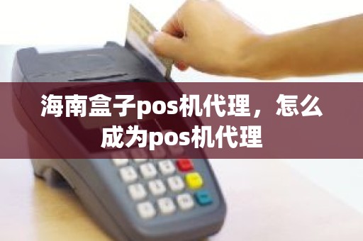 海南盒子pos机代理，怎么成为pos机代理