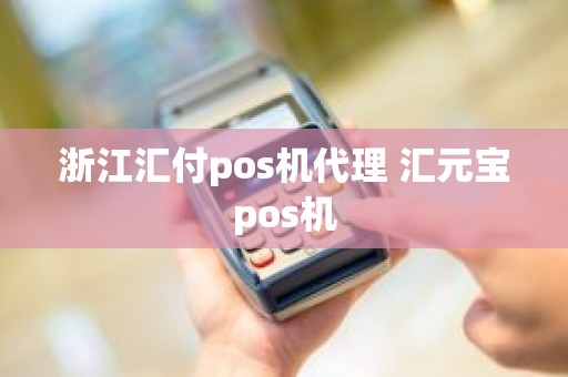 浙江汇付pos机代理 汇元宝pos机