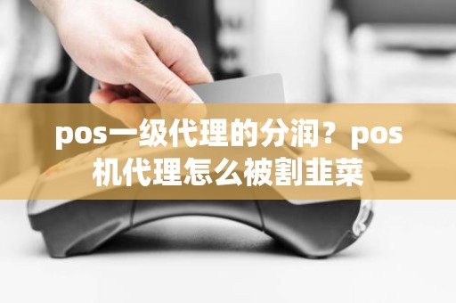 pos一级代理的分润？pos机代理怎么被割韭菜