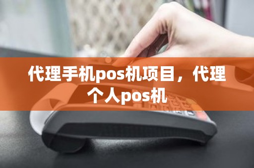代理手机pos机项目，代理个人pos机