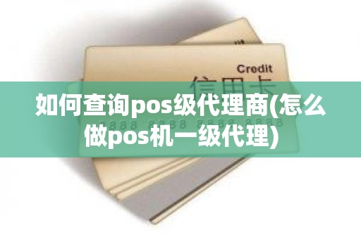 如何查询pos级代理商(怎么做pos机一级代理)