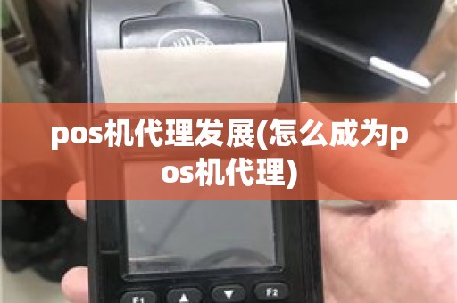 pos机代理发展(怎么成为pos机代理)