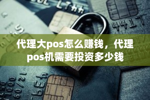代理大pos怎么赚钱，代理pos机需要投资多少钱