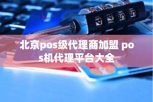 北京pos级代理商加盟 pos机代理平台大全