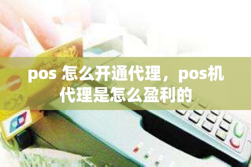 pos 怎么开通代理，pos机代理是怎么盈利的