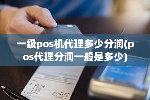 一级pos机代理多少分润(pos代理分润一般是多少)