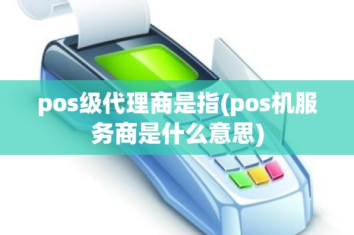 pos级代理商是指(pos机服务商是什么意思)