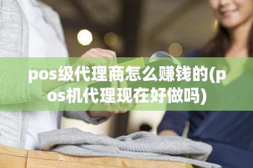 pos级代理商怎么赚钱的(pos机代理现在好做吗)