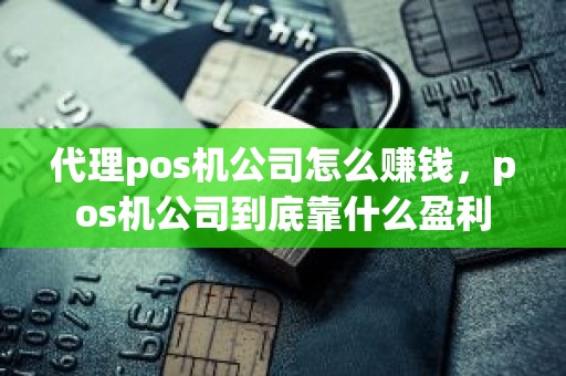 代理pos机公司怎么赚钱，pos机公司到底靠什么盈利