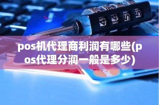 pos机代理商利润有哪些(pos代理分润一般是多少)