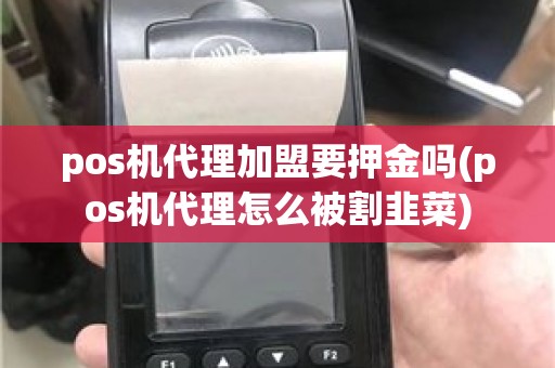 pos机代理加盟要押金吗(pos机代理怎么被割韭菜)