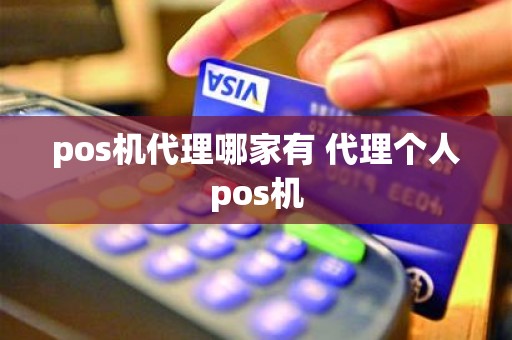 pos机代理哪家有 代理个人pos机