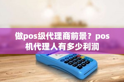 做pos级代理商前景？pos机代理人有多少利润