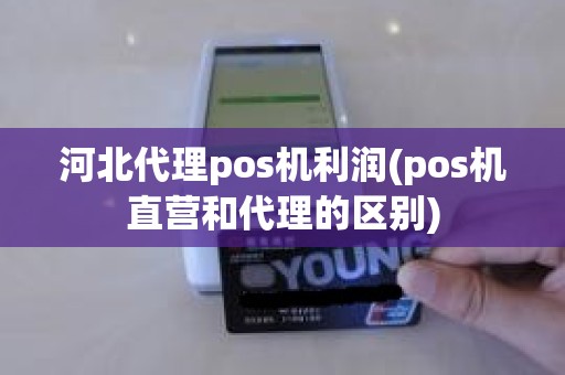 河北代理pos机利润(pos机直营和代理的区别)