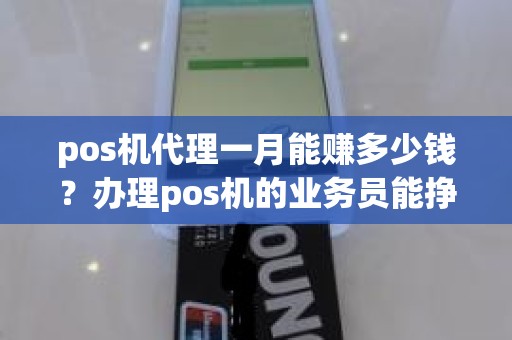 pos机代理一月能赚多少钱？办理pos机的业务员能挣多少钱