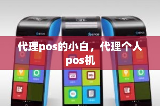 代理pos的小白，代理个人pos机