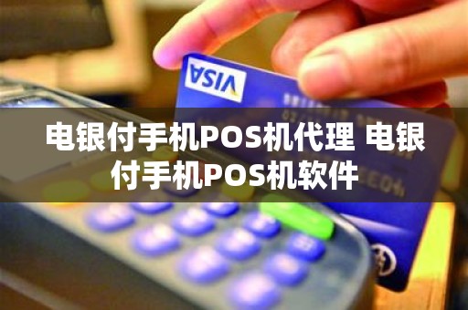 电银付手机POS机代理 电银付手机POS机软件
