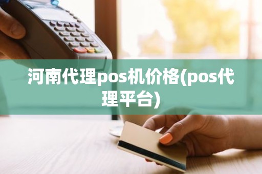 河南代理pos机价格(pos代理平台)