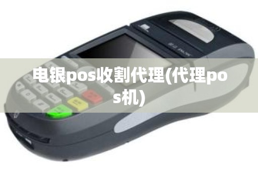 电银pos收割代理(代理pos机)