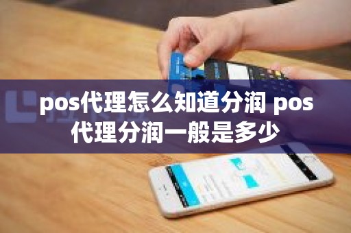 pos代理怎么知道分润 pos代理分润一般是多少
