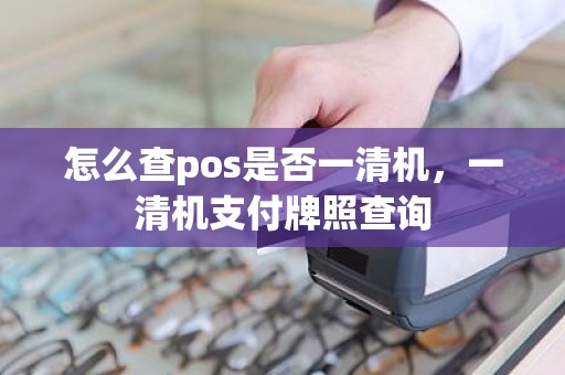 怎么查pos是否一清机，一清机支付牌照查询
