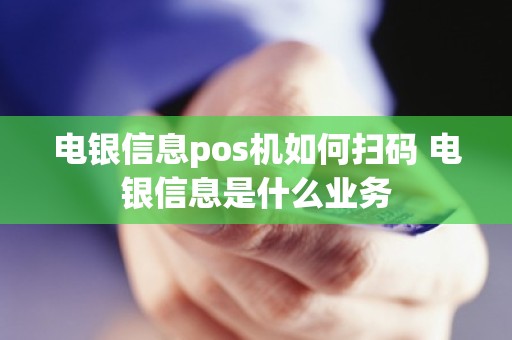 电银信息pos机如何扫码 电银信息是什么业务