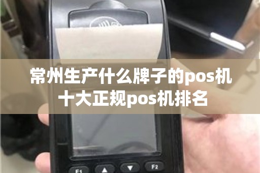 常州生产什么牌子的pos机 十大正规pos机排名