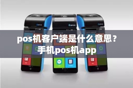 pos机客户端是什么意思？手机pos机app