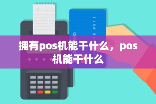 拥有pos机能干什么，pos机能干什么