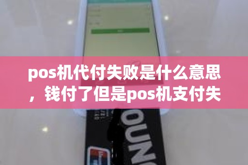 pos机代付失败是什么意思，钱付了但是pos机支付失败