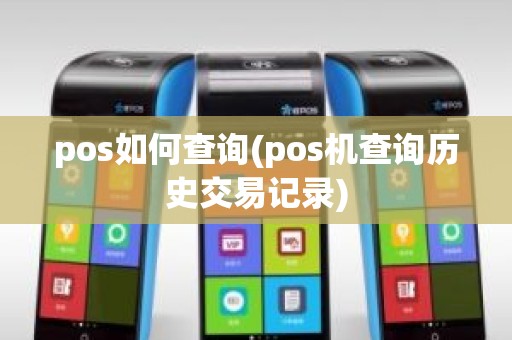 pos如何查询(pos机查询历史交易记录)