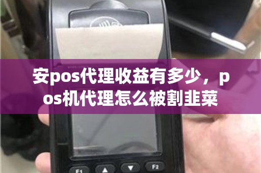 安pos代理收益有多少，pos机代理怎么被割韭菜