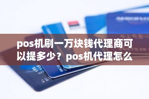 pos机刷一万块钱代理商可以提多少?pos机代理怎么被割韭菜 pos机刷一万块钱代理商可以提多少?pos机代理怎么被割韭菜