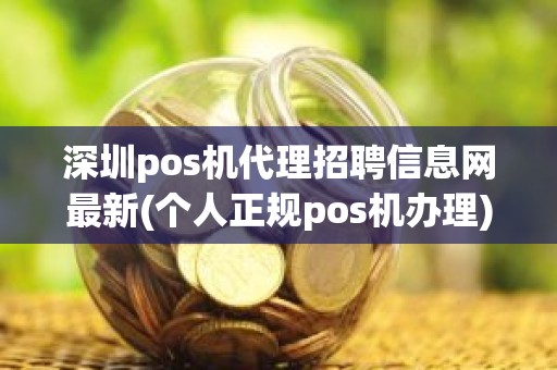 深圳pos机代理招聘信息网最新(个人正规pos机办理)