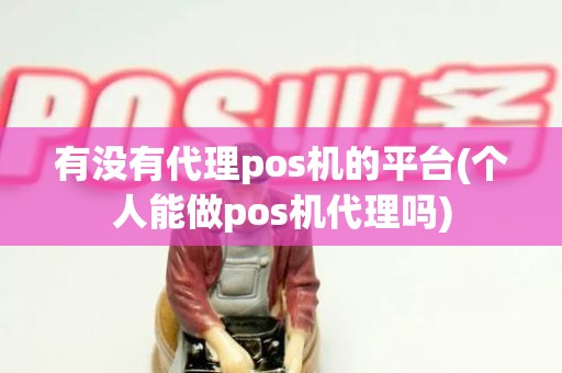 有没有代理pos机的平台(个人能做pos机代理吗)