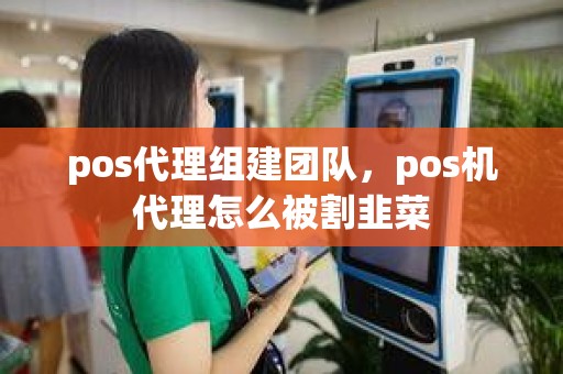 pos代理组建团队，pos机代理怎么被割韭菜